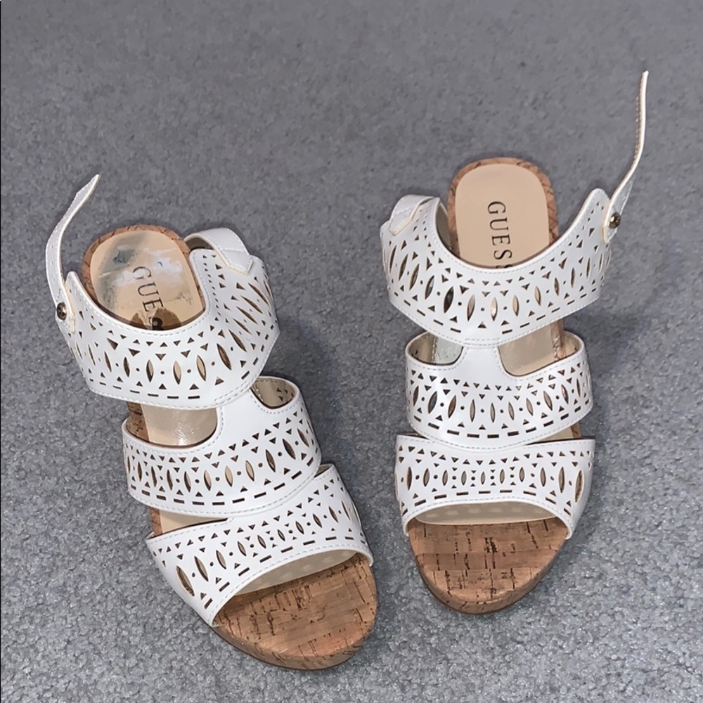 Guess bootie heels!